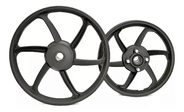 Jogo Par Rodão Liga Leve Pop 100 110i Cor Preta 6 Palitos