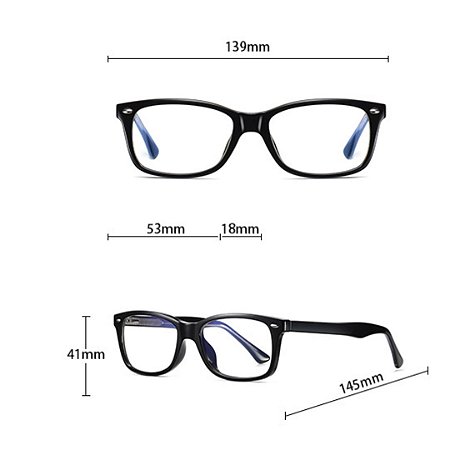 Óculos Anti Luz Azul Armação Acetato M14-LS-2008 - Open Shop Saude e Bem  Estar