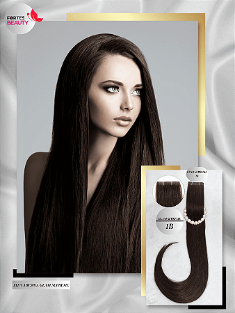 Mega Hair de Fita adesiva Ultra fina - Glam Supreme 70 Gramas  60 cm, Cabelo humano (SUECO)