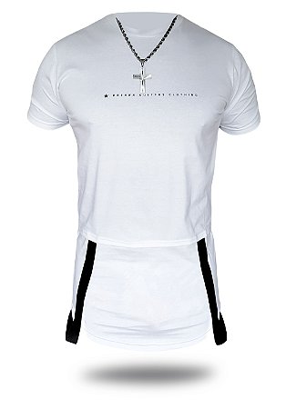 Camiseta Long Cadarço Branca