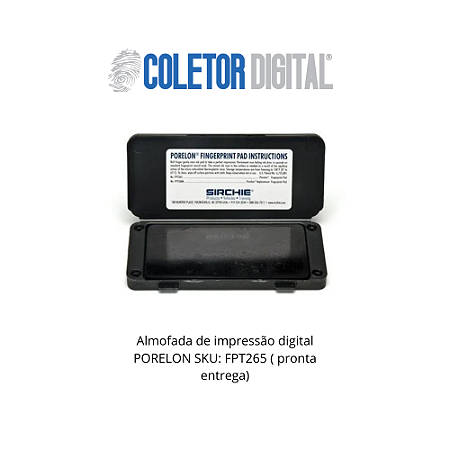 Almofada de impressão digital PORELON SKU: FPT265 ( pronta entrega)