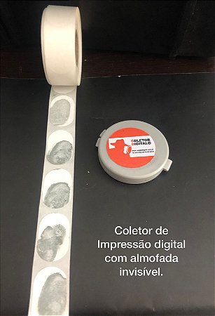 Almofada\coletor de impressão digital sem a nescessidade de tinta redonda com 4cm