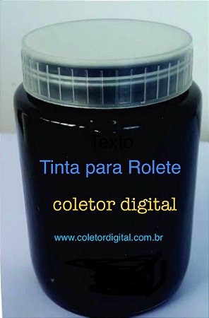 tinta pastosa atoxica para coleta das impressoes digitais a base de rolete com 100ml,500ml,1 litro