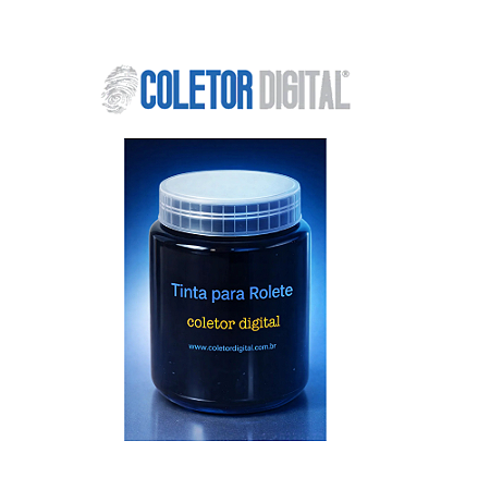tinta pastosa atoxica para coleta das impressoes digitais a base de rolete com 100ml,500ml,1 litro