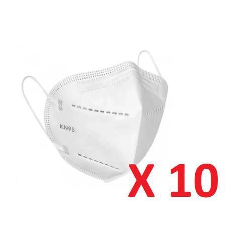 Kit 10 Mascara Máscara KN95 Proteção 5 camadas de proteção Respiratória