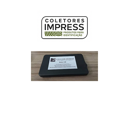 Coletor de impressão digital medindo 12x7x2 cm em ceramica para 16.000 coletas, código 23141.