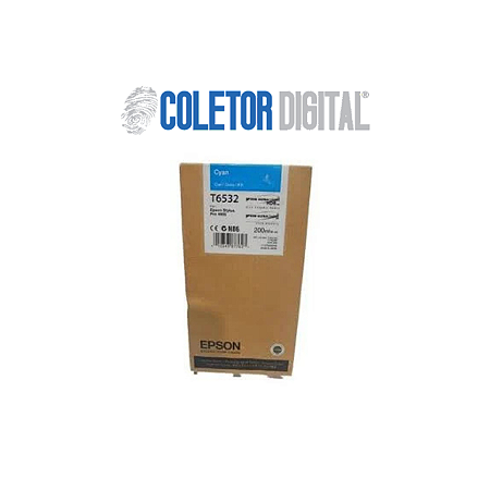T6532 - Cartucho de Tinta Epson UltraChrome HDR 200ml - Ciano