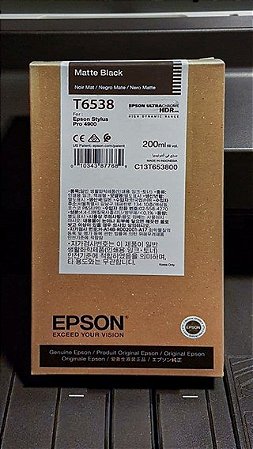Cartucho Para Impressora Epson Pro 4900 Matte Black T6538