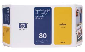 Cartucho de tinta para jato de tinta amarelo HP 80 175ml C4873A