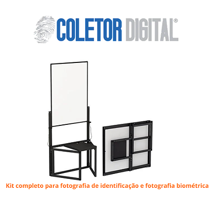 Kit completo para fotografia de identificação e fotografia biométrica