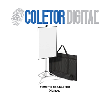 Fundo branco reflexivo, produz fotos com fundo branco, com o uso de Flash Externo ID Bio