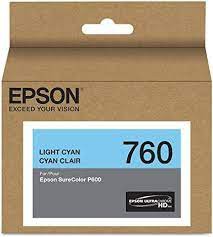 CARTUCHO DE TINTA EPSON T760520 ULTRACHROME HD LIGHT CYAN 26ML P/ P600