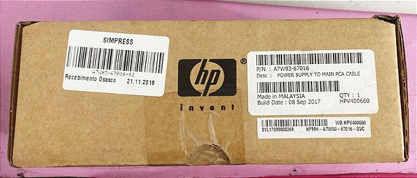 Fonte de alimentação HP para cabo PCA principal para impressora p77740dw 772dw p77760z A7W93-67016