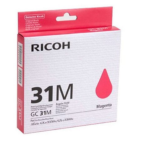 Fingerprint Compativel Com Ricoh 405690 Magenta Gc31m 1560