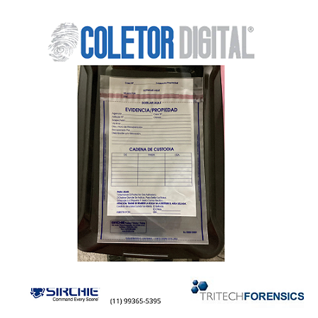 Saco de provas de integridade 30cmx22cm sirchie ibe9120 unidade