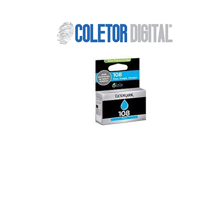 Cartucho de Tinta Lexmark 108 Ciano 14N0337 Original
