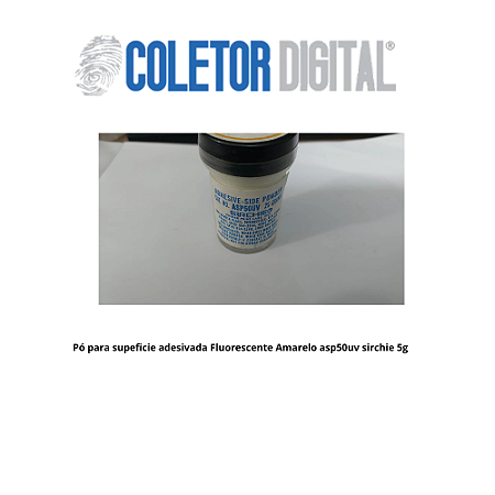 Pó para supeficie adesivada Fluorescente Amarelo asp50uv sirchie 5g