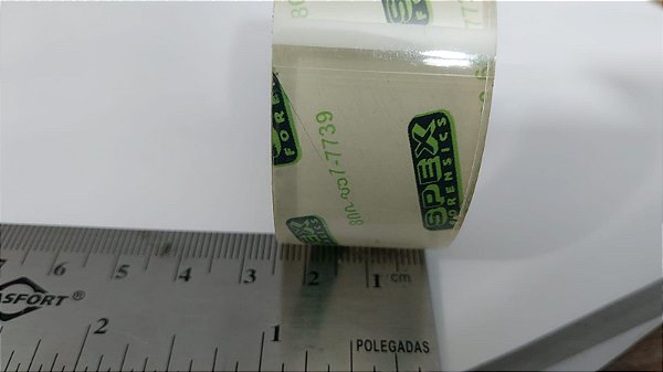 fita para levantamento de impressao digital SPEX FORENSICS  largura 2,5cm x 250mt