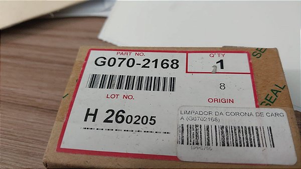 RICOH LIMPADOR DA CORANADE CARGA G070-2168