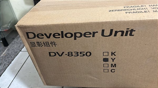 Kyocera Mita DV-8350Y, unidade de desenvolvedor amarela, Taskalfa 2552ci, 3252ci- Original