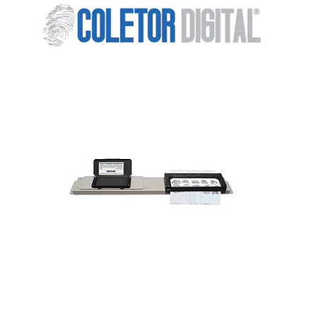 Suporte com Coletor de impressao Digital para 16.000 Coletas e suporte para Ficha FPT269PF