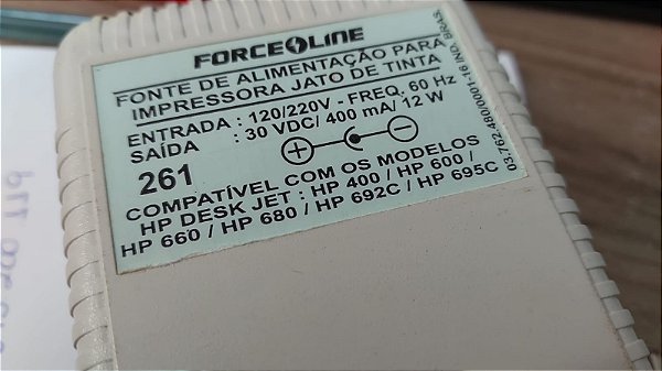 FONTE DE ALIMENTAÇÃO PARA JATO DE TINTA HP SERIA 400,600,660,680,692,695