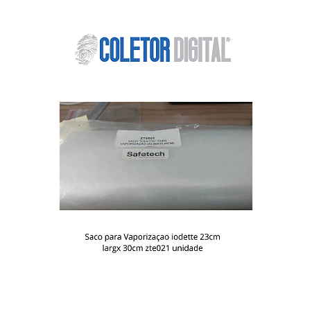 Saco para Vaporizaçao iodette 23cm largx 30cm zte021 unidade