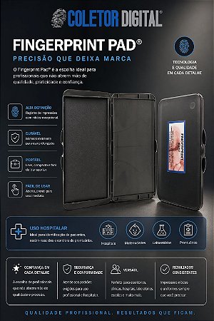 Coletor de Impressão Digital para Exame do Pezinho – Capacidade para 10.000 Coletas, Tinta Escura de Alta Precisão que Não Mancha a Pele – Código 7717