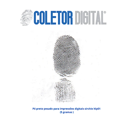 Pó preto pesado para impressões digitais sirchie hlp01 (5 gramas )