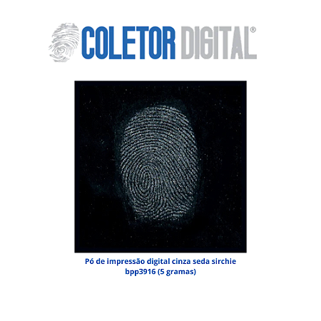 Pó de impressão digital cinza seda sirchie bpp3916 (5 gramas)
