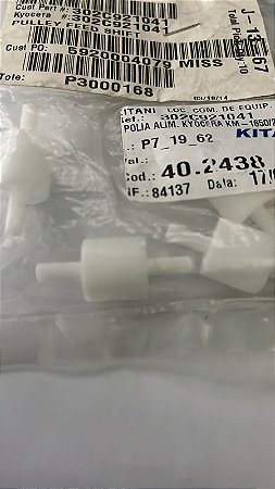 Rolo tensor Kyocera 302C921041 - Guia de saída inferior - Vendido cada - Peça Kyocera Mita genuína UNIDADE