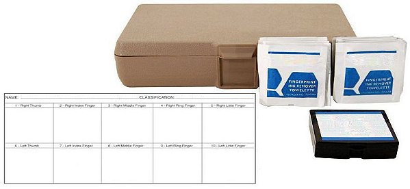 Kit de impressão para eliminação de almofada de tinta escura para aplicação da lei IDT CKFPEP "LE" SKU: FS-CKFPEP