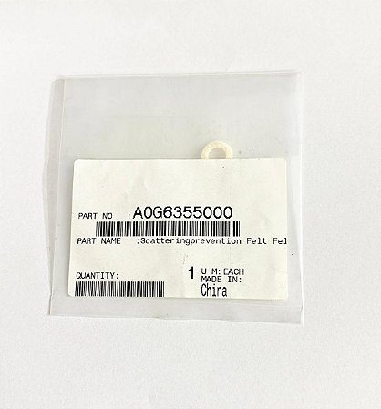 A0G6355000 Feltro de prevenção de dispersão C1051 C1200 C1200P