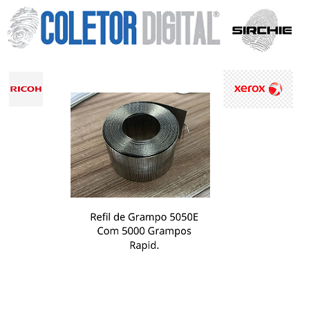 Refil de Grampo 5050E Com 5000 Grampos Rapid.