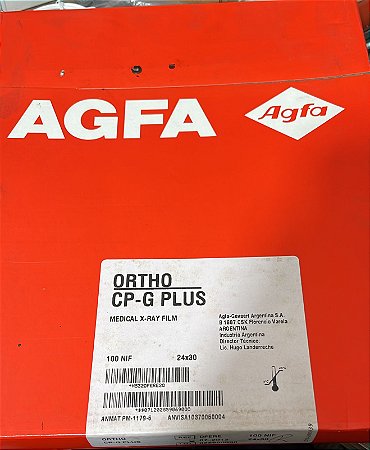 filme para agfa raio-x ortho cp-g plus 24x30 100nif novo lacrado
