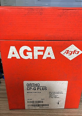 filme para raio-x agfa ortho cp-plus  18x24 caixa com 100 folhas novo lacrado