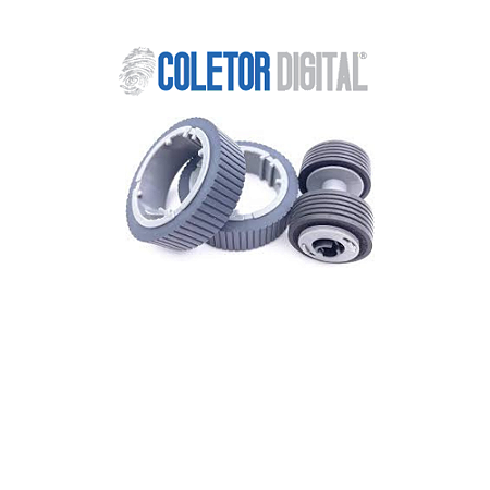 PA03670-0001 + PA03670-0002 | Kit Pick Roller + Brake Roller Genuínos do Scanner Fujitsu fi-7160 fi-7180 fi-7260 fi-7280 fi-7300NX fi-7140 fi-7240 Kit de manutenção