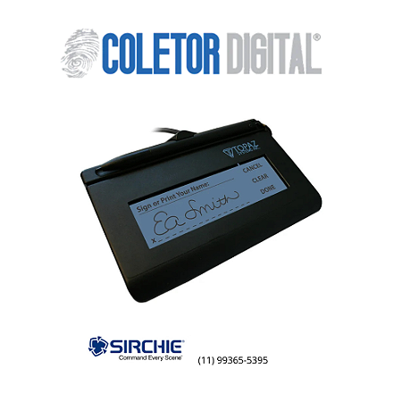 Coletor de Assinaturas Topaz Systems Modelo Série T-L460-HSB-R Siglite LCD 1X5 USB
