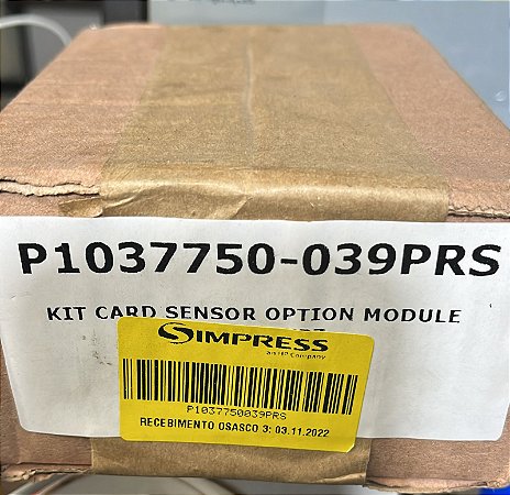 P1037750-039 - Opções de sensor de cartão Zebra ZXP7