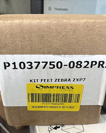 P1037750-082 - Kit de pés Zebra ZXP7