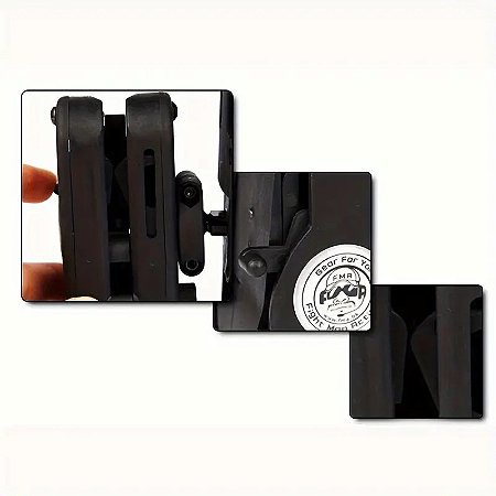 Coldre Ajustável de Nylon para Tiro Competitivo IPSC USPSA IDPA - Material PVC, Sem Haste de Magnésio/Iniciador de Fogo Incluído, Ideal para Caça e Pesca, Conjunto em Caixa