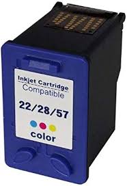 Cartucho de Tinta Universal 22/28/57 Color para HP 300 1250 1401 2140