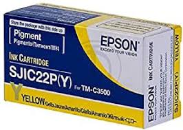 SJIC22PY SJIC22P Cartucho Original Amarelo Epson C33S020583 Para C3500 C3510 C3520