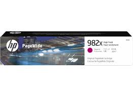 Cartucho HP 982X Magenta de alto rendimento original PageWide (T0B28A)