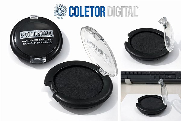 Coletor de Impressão Digital de Cerâmica Modelo 2529 – Redondo 4 cm de Diâmetro – Capacidade para 3.500 Coletas