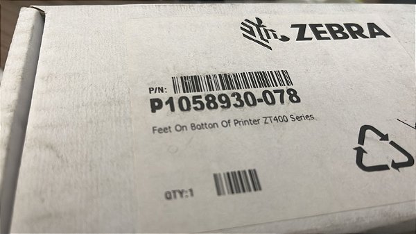 P1058930-078 - Pés para impressora Zebra ZT400 Series