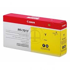 PFI701y PFI-701 cartucho de tinta para Canon iPF8000 iPF9000 iPF8100 iPF9100 iPF8110 iPF9110 iPF8000s Pigmento iPF9000s 8010S 9010S