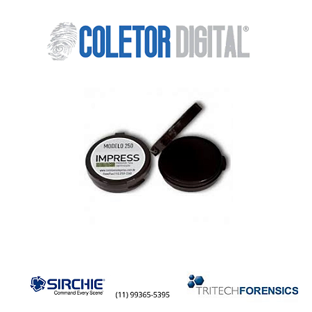 Almofada / Coletor de Impressão Digital com superfície de cerâmica 250 capacidade 3.000 coletas na cor vermelha.