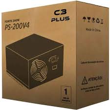Fonte ATX 200w C3Tech C3Plus PS-200V4 Sem cabo