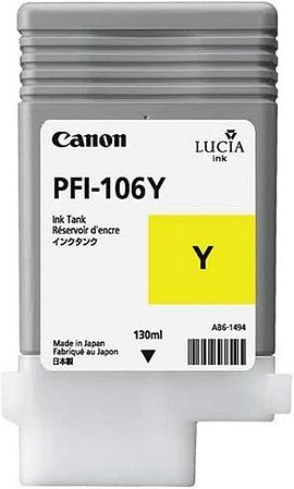 Canon PFI-106Y 6624B001AA AB6-1494 6300 6350 6400 6450 Toner Tinta (Amarelo)